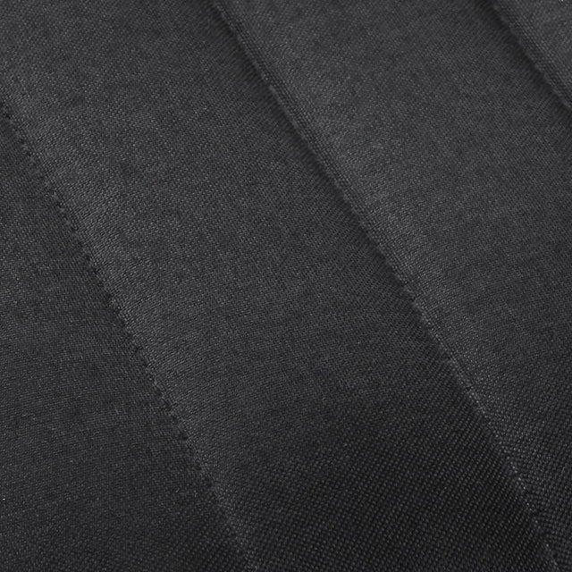 2x Bar Stools Gas Lift Linen Fabric Black