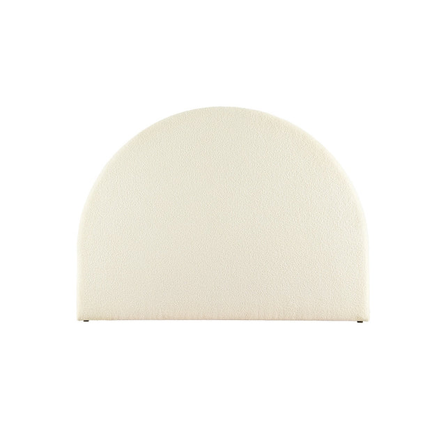 Artiss Bed Head Queen Size Boucle - GREI White