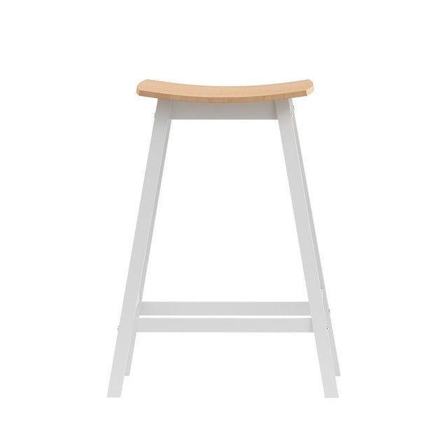 2x Bar Stools Wooden Chairs Oak