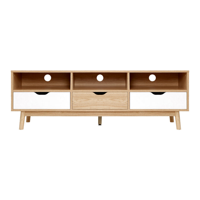 Artiss TV Cabinet Entertainment Unit Stand Wooden Storage 140cm Scandinavian