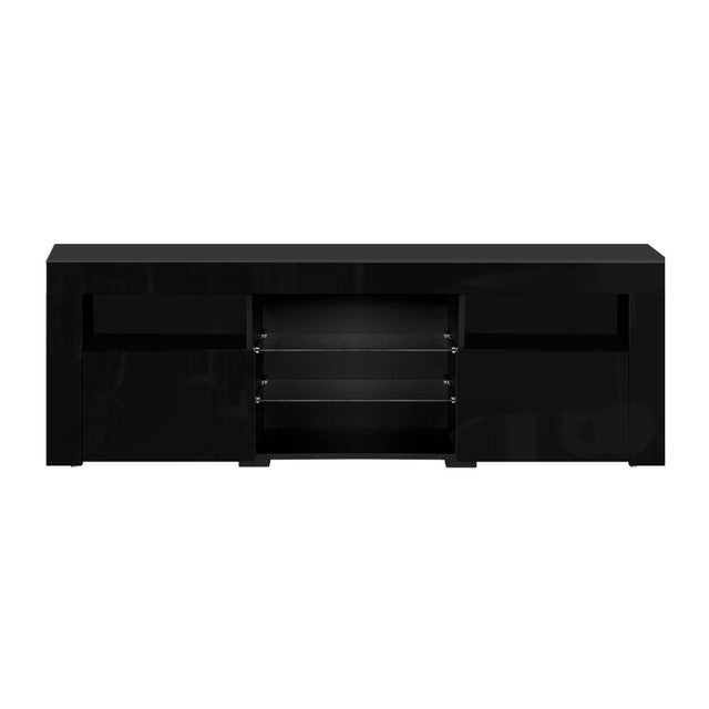 Artiss Entertainment Unit TV Cabinet LED 160cm Black Bobi