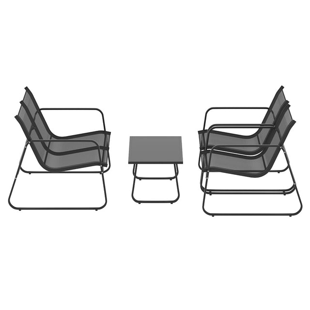 Gardeon Outdoor Sofa Set Lounge Setting Textilene Table and Chairs Garden Patio Furniture