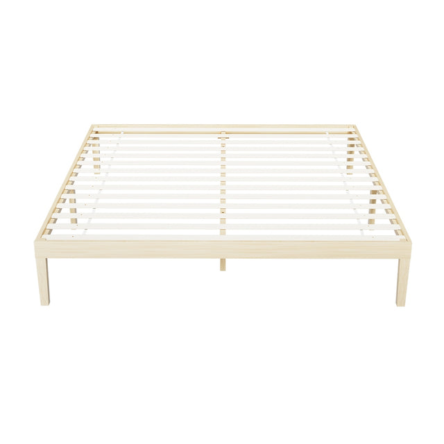 Artiss Bed Frame King Size Wooden Base Mattress Platform Timber Pine BRUNO